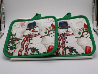 Christmas House Oven Mitts 3PC