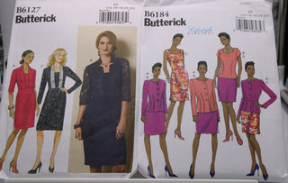 Butterick Women's Sewing Patterns B6127 & B6184 New With Tag