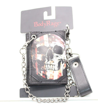 Bodyrage Men's Skull Wallets New With Tag