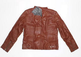 Real Leather Women's Jacket L New With Tag