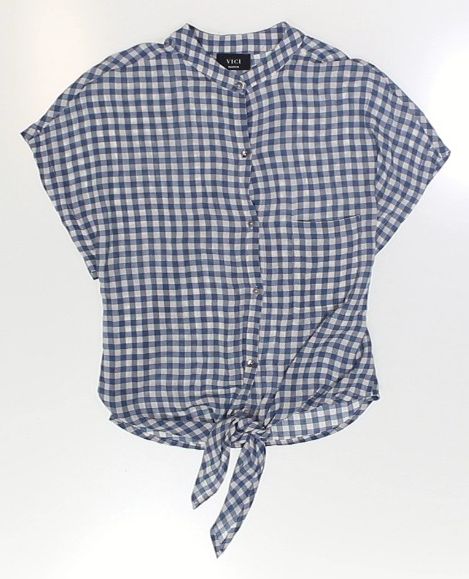 Women m tie in front Tops