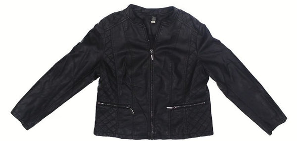 Alfani Women s Leather Jacket L Poor Boys Thrift